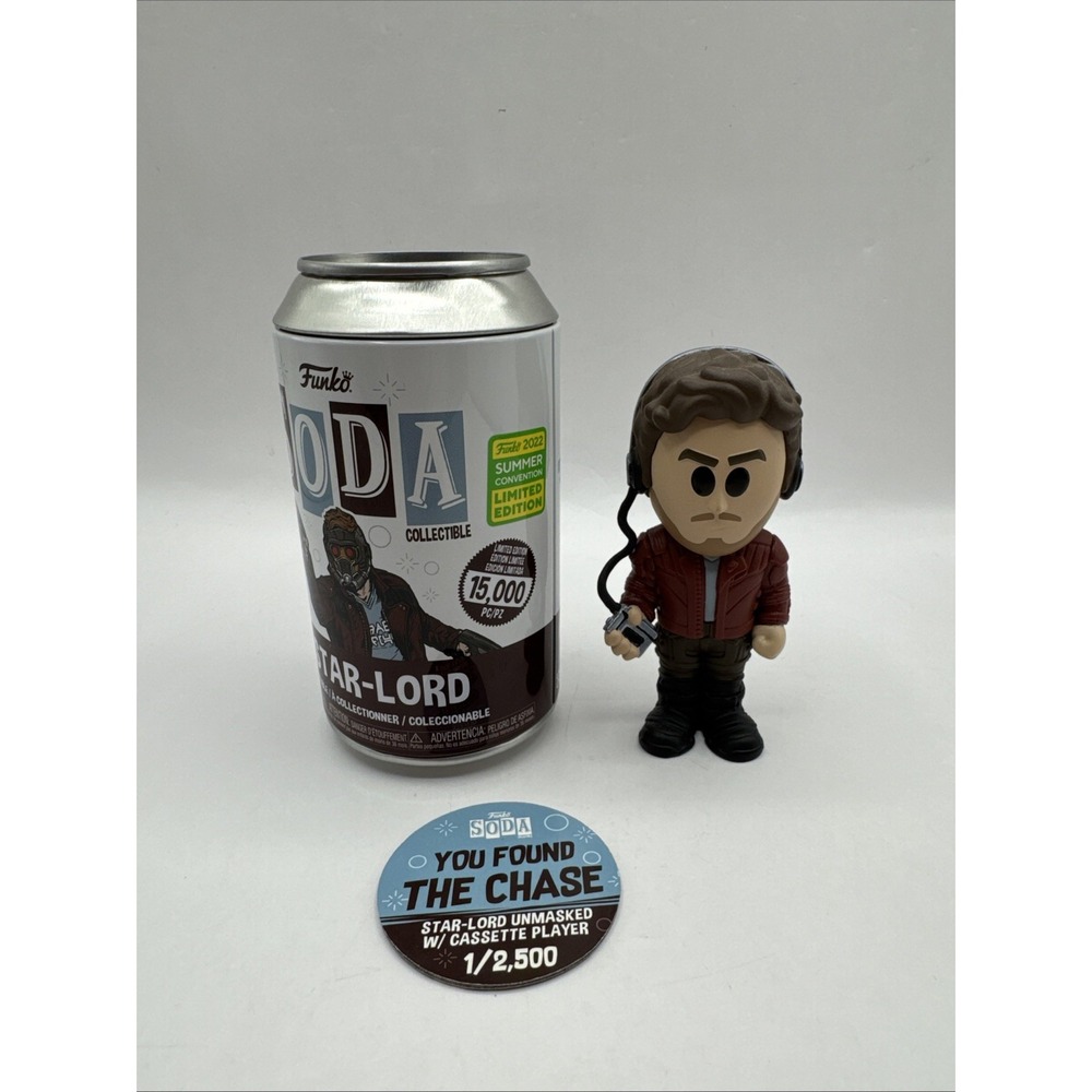 Funko Soda Star-Lord Unmasked With‎ Cassette Player Chase 1/2,500